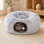 Multifunctional Cat Bed with Tunnel and Peephole
