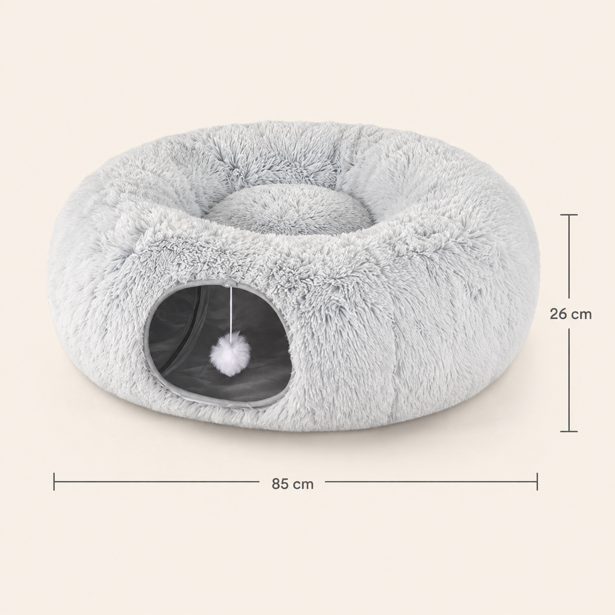 Multifunctional Cat Bed with Tunnel and Peephole